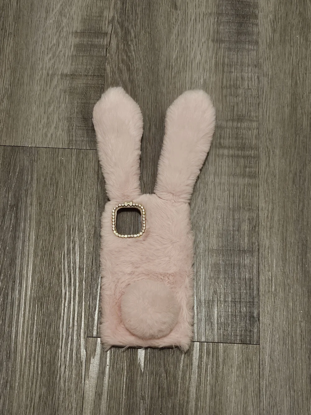 Plush Bunny Ear Phone Case - Pink
